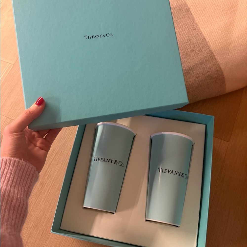 Tiffany Large Coffee Cups in Bone China, Set of Two